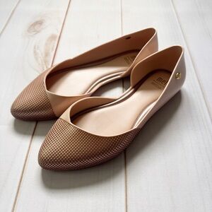 Mel by Melissa Rose Gold Flats